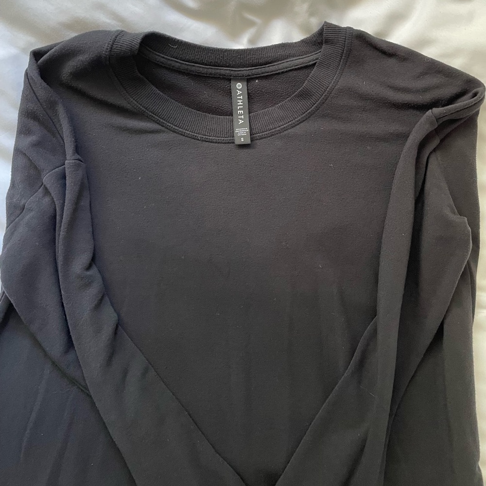 Athleta dark gray sweatshirt long sleeve